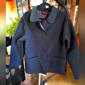 Gallery Quilted Black Jacket Warm.